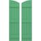 Ekena Millwork Americraft 4-Board (3 Batten) Wood Joined Board-n-Batten Shutters w/Ellipt Top, ARW401BE414X77LPH, PR ARW401BE414X77LPH - alternate 1